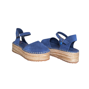 RS ESP.SÜET SANDALET 291 - RS - ESPADRİL - KOT MAVİ - 40