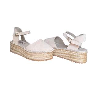 RS ESP.SÜET SANDALET 291 - RS - ESPADRİL - BEJ - 40