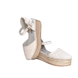 RS ESP.SÜET SANDALET 291 - RS - ESPADRİL - BEJ - 40