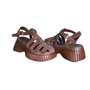 RS DOLGU SANDALET 02 - RS - DOLGU SANDALET - KAHVERENGİ - 36