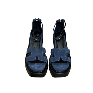 RS DOLGU SANDALET 7112 - RS - DOLGU SANDALET - KOT MAVİ - 40 - 26SS-RS-SND-7112-25141