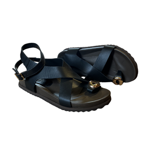 RS SANDALET 8149 - RS - DÜZ SANDALET - SİYAH - 40 - 26SS-RS-SND-8149-25043