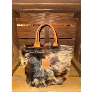 Capricorn Skin Brown Gusset Small Ladybag