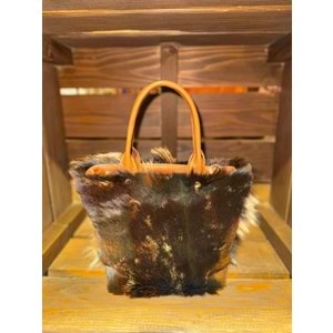 Capricorn Skin Brown Gusset Small Ladybag