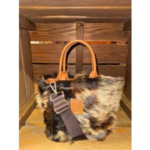 Capricorn Skin Brown Gusset Small Ladybag