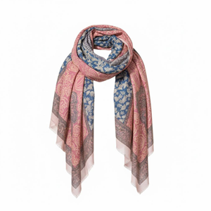 NW SAL 11188 - NW - ŞAL - PEMBE ŞAL DESENLİ - STD