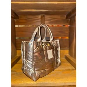 Silver Tote Bag