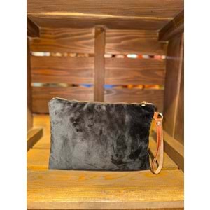 Black Leopard Clutch