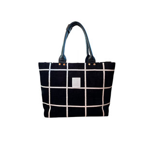 Black With White Stripe Large Fold