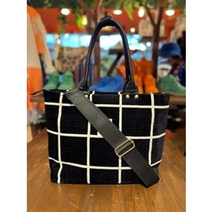 Black With White Stripe Large Fold