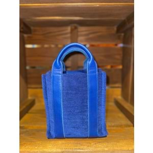 Royal Blue Velvet Ladybag