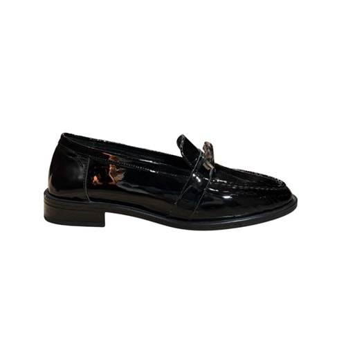 RS 7504 - RS - LOAFER - SİYAH-RUGAN - 40 - 25-AW-RS-LFR-7504-22972