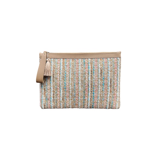 E&C TWEED CLUTCH - E&C - TWEED CLUTCH - TWEED BROWN - STD