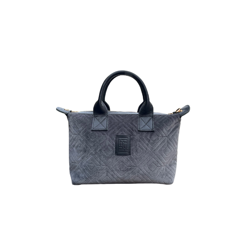 HH GREY VELVET FABRİC LEATHER LC MEDİUM