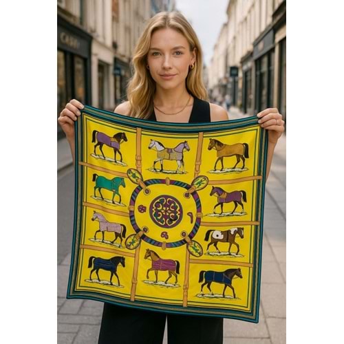 NW AT DESENLİ SARI 14920 ÇİFT BASKI