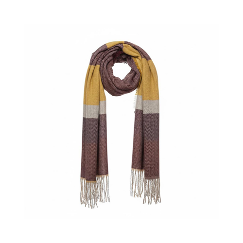 NW Kalın Dokuma İskoç Şalı - NW - ŞAL - BORDO-SARI - STD