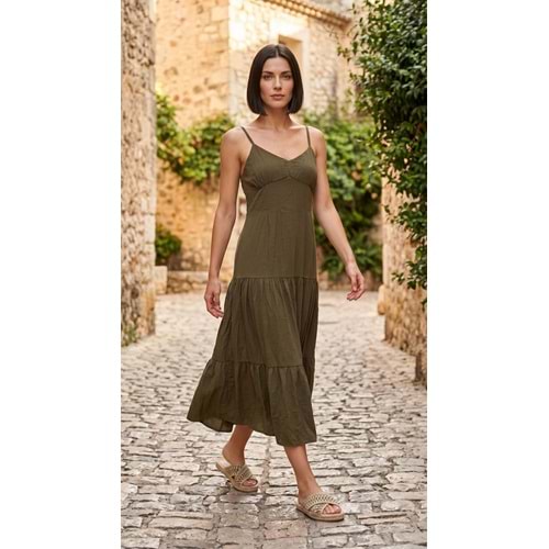 ALL ELBİSE 1599 - ALW - Elbise - HAKİ - S - 25SS-ALL-ELB-1599-22163