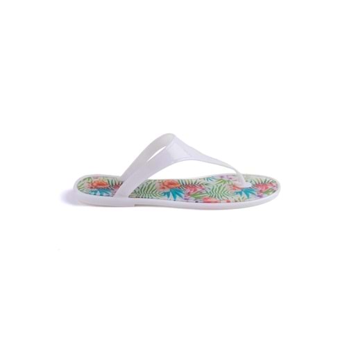 ENOD J-9003-2B - ENOD - Parmak Arası Düz Jelly Terlik - BUZ BEYAZI - 40 - 25SS-END-TRLK-9003-2B-21905