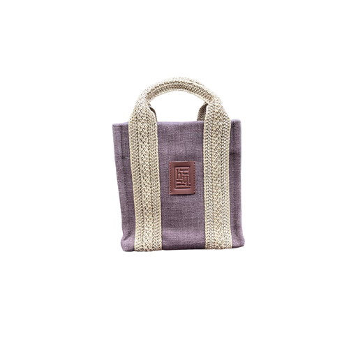 HH Bitter Brown Knitte Handle Ladybag