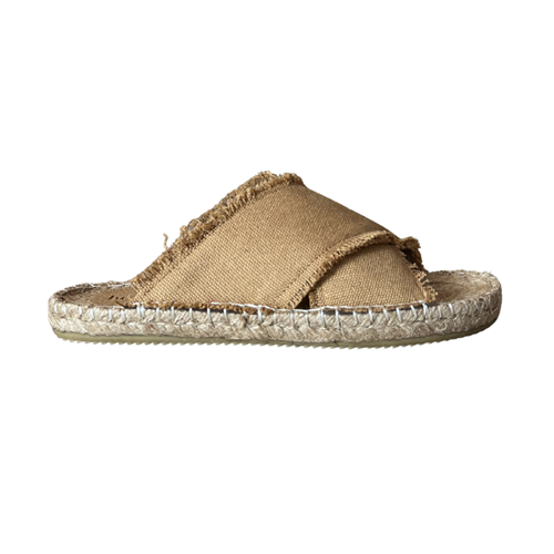 SE 2561-2 - SE - Düz Espadril Terlik - KOYU KUM - 40 - 25SS-SE-TRLK-2561-20850