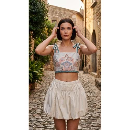ASP BÜSTİYER TK.8000 - ASP - BUSTİYER - MAVİ MULTİ - XL - 26SS-ASP-BUST.TK-8000-26457