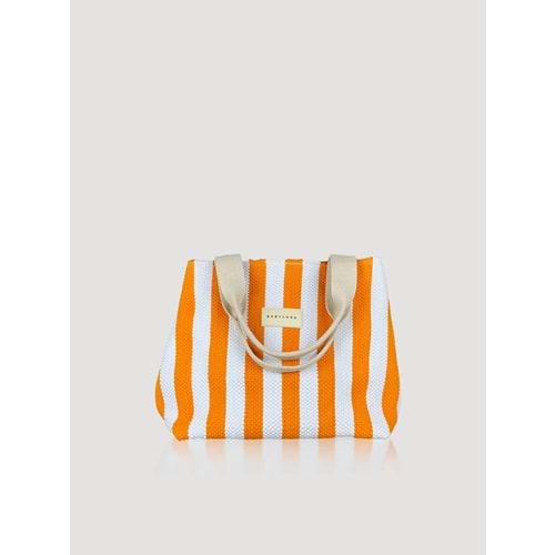 TRİNİTY TOTE BAG SEASİDE - BABYCORD - TRİNİTY TOTEBAG SEASİDE - TURUNCU-BEYAZ - STD - 26SS-BC-TTB-SEASİDE2-26852