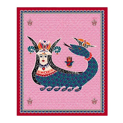 DEL ŞAHMERAN MONOGRAM PAREO - DELLEL - PAREO - PEMBE - STD - 26SS-DEL-MNGRM-PAREO-26129