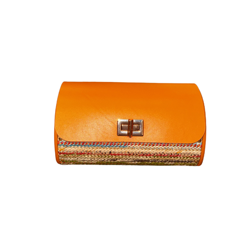 DRN JULİA LEATHER/WİCKER - DRN - JULİA - ORANGE-MLT.CLR-WİCKER - STD - 26SS-DRN-JULİA-24896