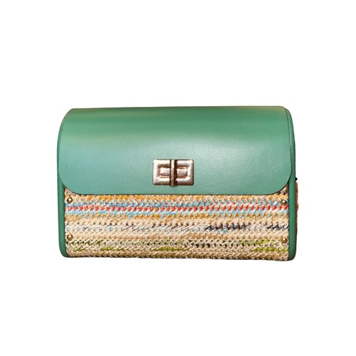 DRN LİORA LEATHER/WİCKER - DRN - LİORA - B.YEŞİL MLT.CLR.WİCKER - STD - 26SS-DRN-LİORA-24882