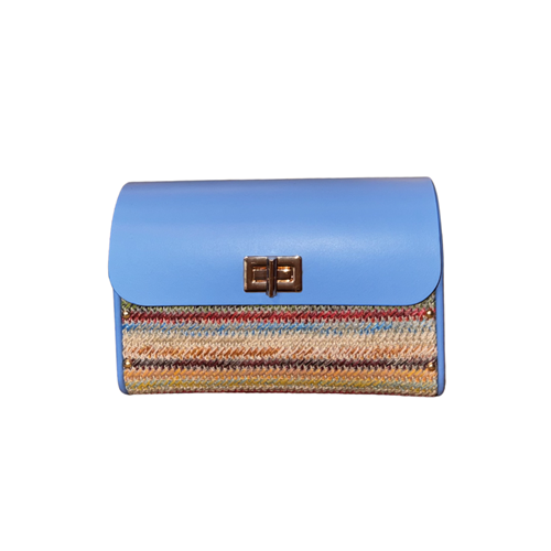 DRN LİORA LEATHER/WİCKER - DRN - LİORA - BLUE-MLT-CLR-WİCKER - STD - 26SS-DRN-LİORA-24890