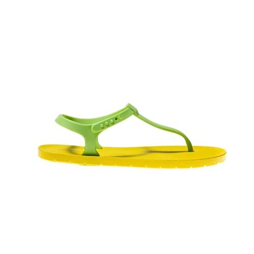 MC SAİLY - MOO CHUU - PVC DÜZ PARMAK ARASI SANDALET - SARI-LİME - 36 - 26SS-MC-PVC-TRLK-SAİLY-25268