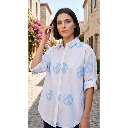 PL GÖMLEK 46812 - PL - Gömlek - BYZ-MAVİ DÜNYA - L