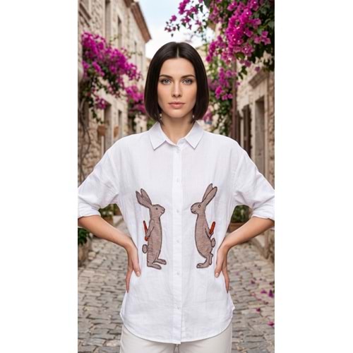 PL GÖMLEK 47482 - PL - Gömlek - BYZ TAVŞAN - L