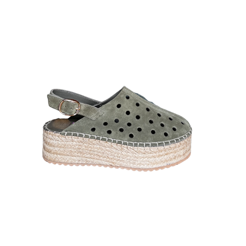 RS ESP.SÜET SANDALET 298 - RS - ESPADRİL - HAKİ - 40