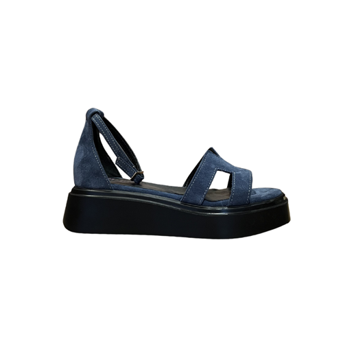 RS DOLGU SANDALET 7112 - RS - DOLGU SANDALET - KOT MAVİ - 40 - 26SS-RS-SND-7112-25141
