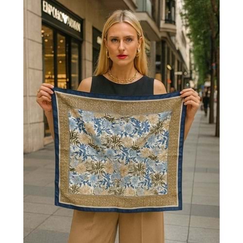 NW ÇİÇEK DESENLİ LACİ 14895 ÇİFT BASKI