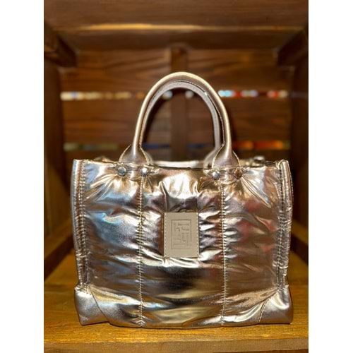 Silver Tote Bag