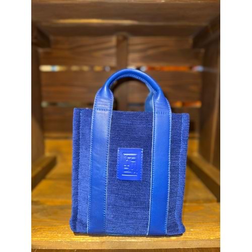 Royal Blue Velvet Ladybag