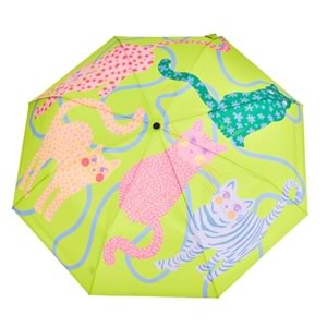 CP076-ORİGİNAL DUCKHEAD DUCK KOMPAKT ŞEMSİYE ARTY CATS LİME