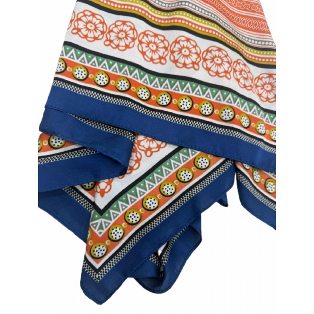 NW ETNİK DESENLİ MAVİ 14850 ÇİFT BASKI