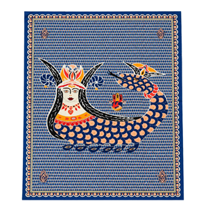 DEL ŞAHMERAN MONOGRAM PAREO - DELLEL - PAREO - MAVİ - STD - 26SS-DEL-MNGRM-PAREO-26130
