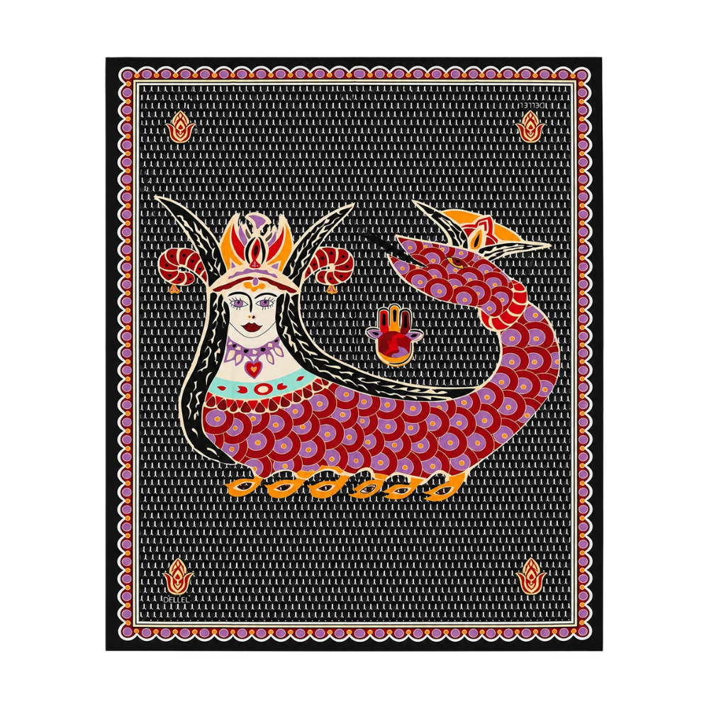 DEL ŞAHMERAN MONOGRAM PAREO - DELLEL - PAREO - SİYAH - STD - 26SS-DEL-MNGRM-PAREO-26131