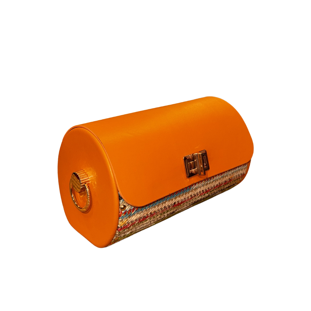 DRN JULİA LEATHER/WİCKER - DRN - JULİA - ORANGE-MLT.CLR-WİCKER - STD - 26SS-DRN-JULİA-24896