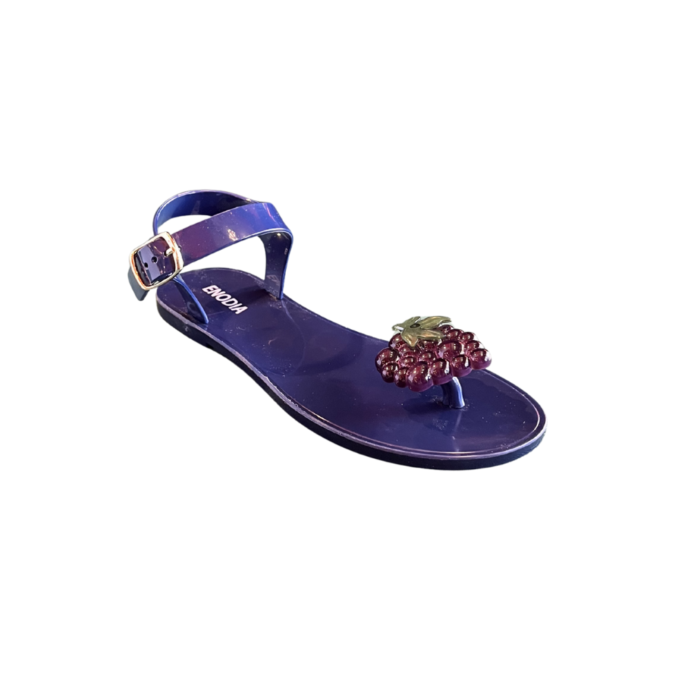 END MEYVELİ JELLY SANDALET 9003-J4 - ENOD - Düz Jelly Sandalet - BÖĞÜRTLEN-MOR - 37 - 26SS-END-JELLYSND-9003J4-25398