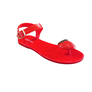 END MEYVELİ JELLY SANDALET 9003-J4 - ENOD - Düz Jelly Sandalet - ÇİLEK-KIRMIZI - 36 - 26SS-END-JELLYSND-9003J4-25402