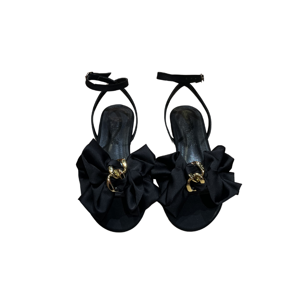 WL SANDALET 223-100 - WL - Düz Sandalet - SİYAH - 40