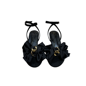 WL SANDALET 223-100 - WL - Düz Sandalet - SİYAH - 40