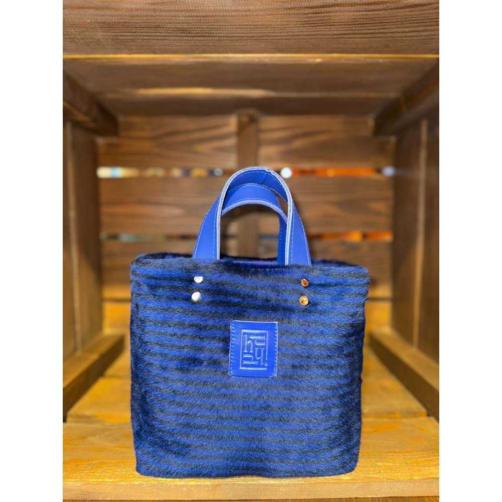 Parlıament Blue Kid Skin Ladybag