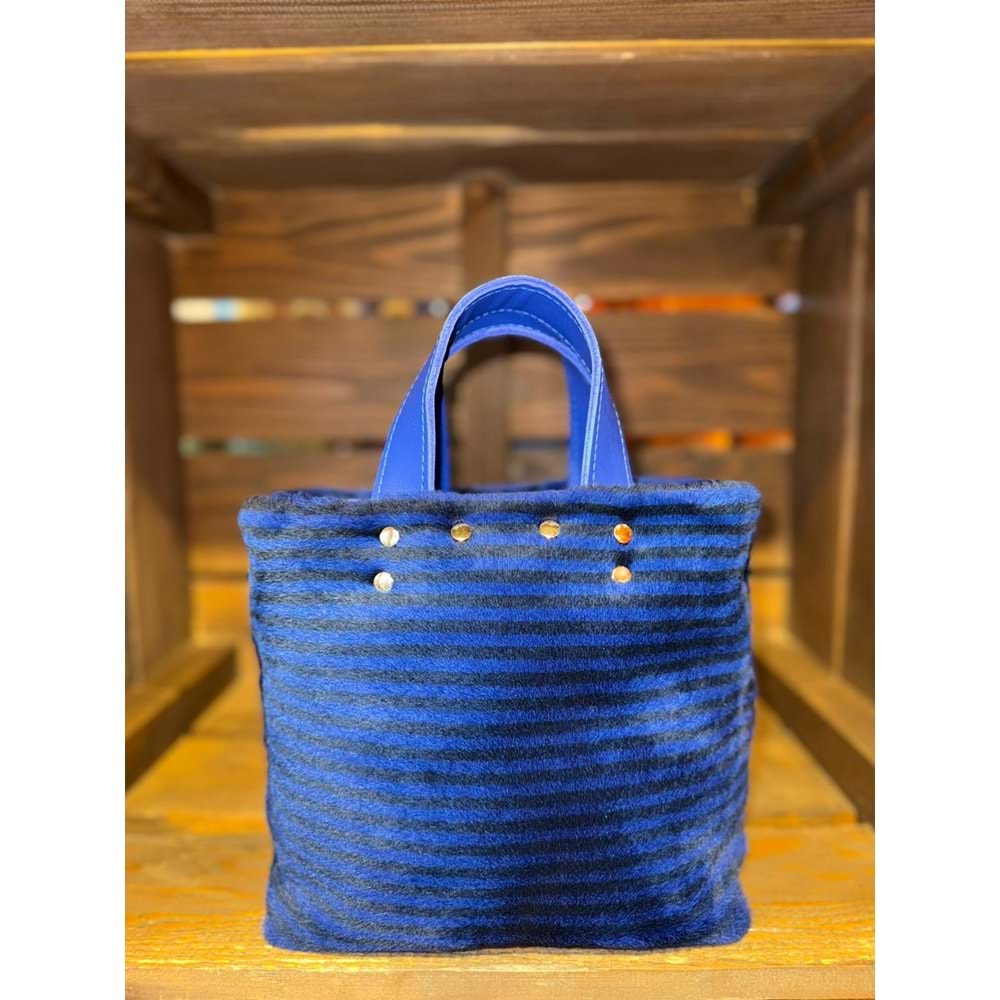 Parlıament Blue Kid Skin Ladybag